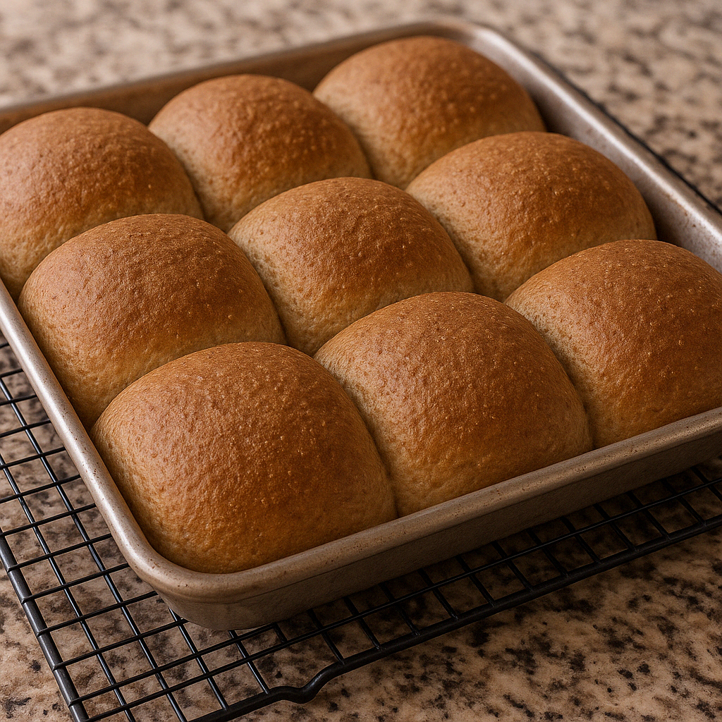 Whole Wheat Tennis Rolls - Pack of 6