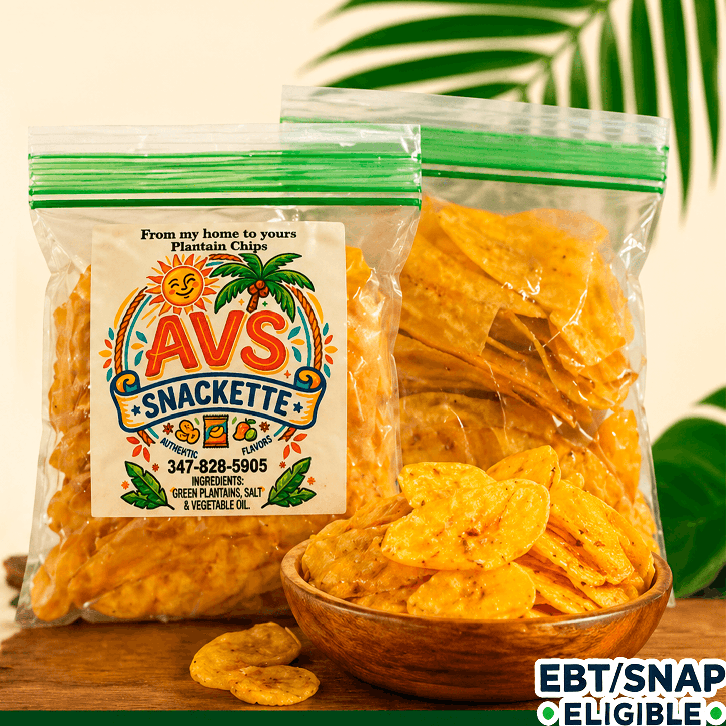 Plantain Chips – AVS Snackette Authentic Flavor