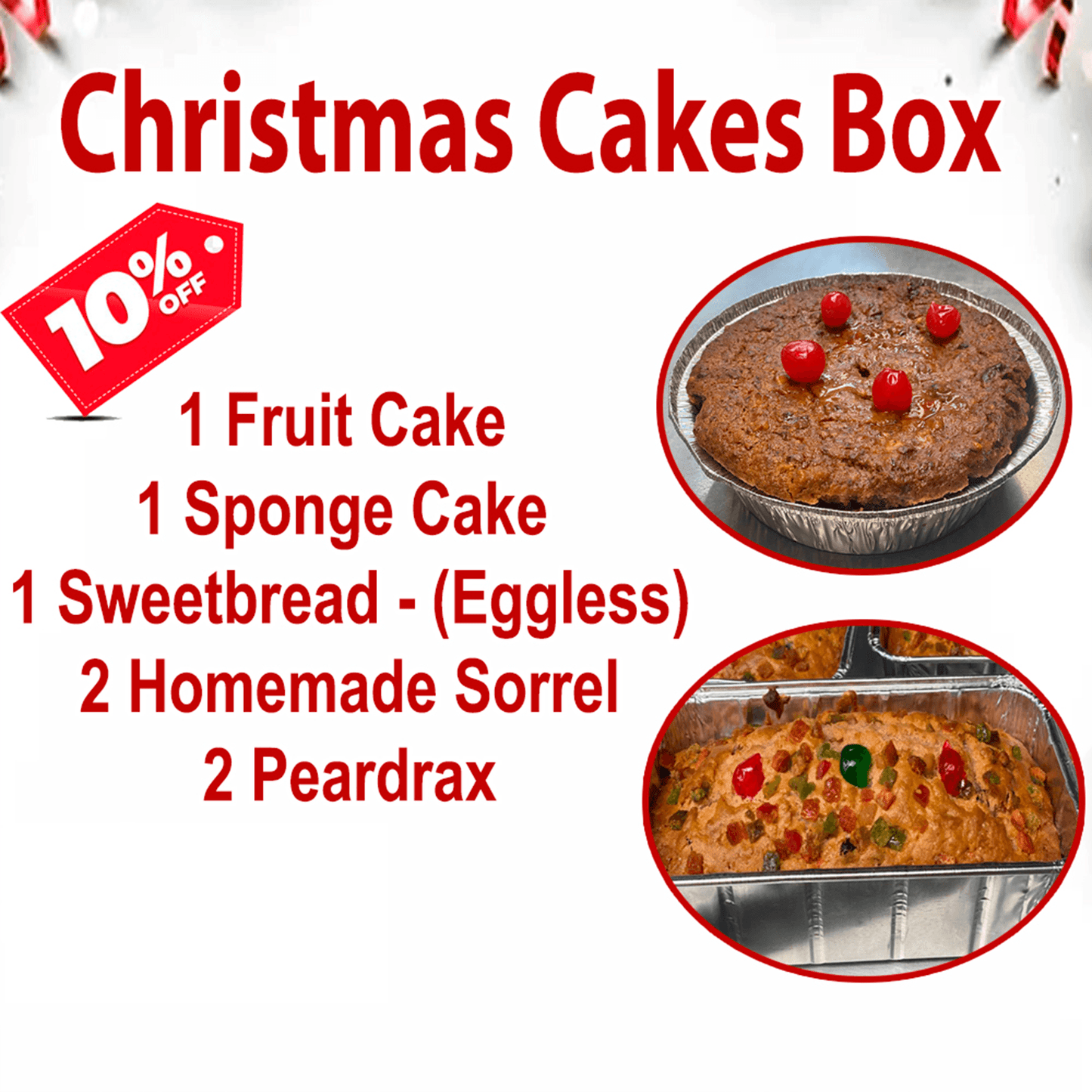 Tasty Christmas Cake Box