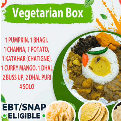 Vegetarian Box (7 Curry/Prayers Food)