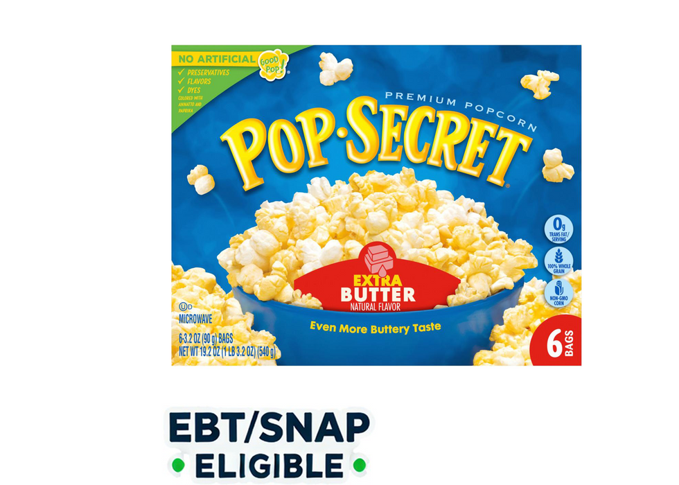 POP SECRET - EXTRA BUTTER MICROWVE POPCORN