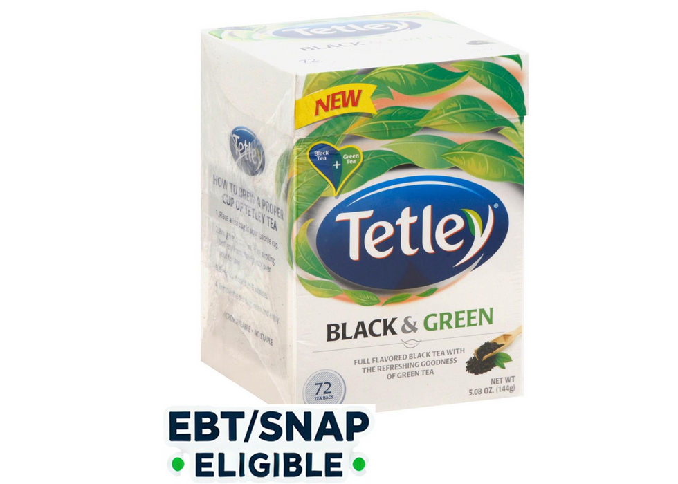 Tetley - BLACK GREEN TEA BAG