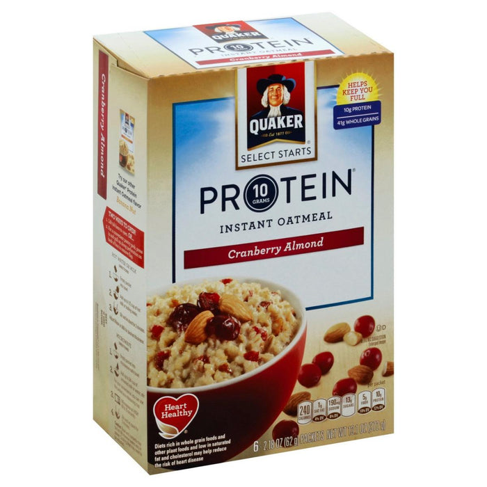 Quaker - CRANBERRY ALMOND INSTANT OATMEAL