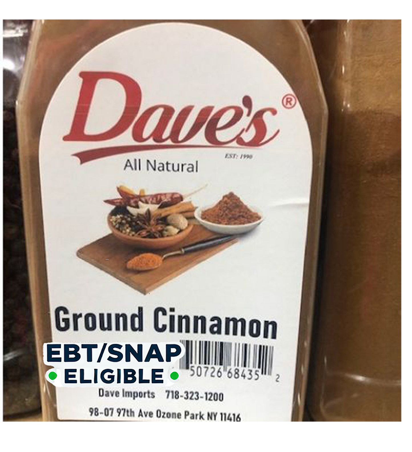 Dave's Ground Cinnamon 7oz