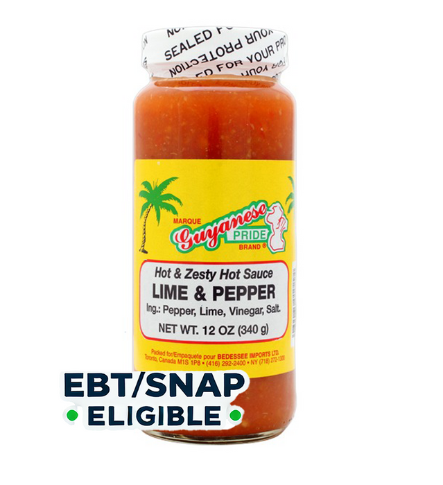 Guyanese Pride Lime & Pepper Sauce 12oz