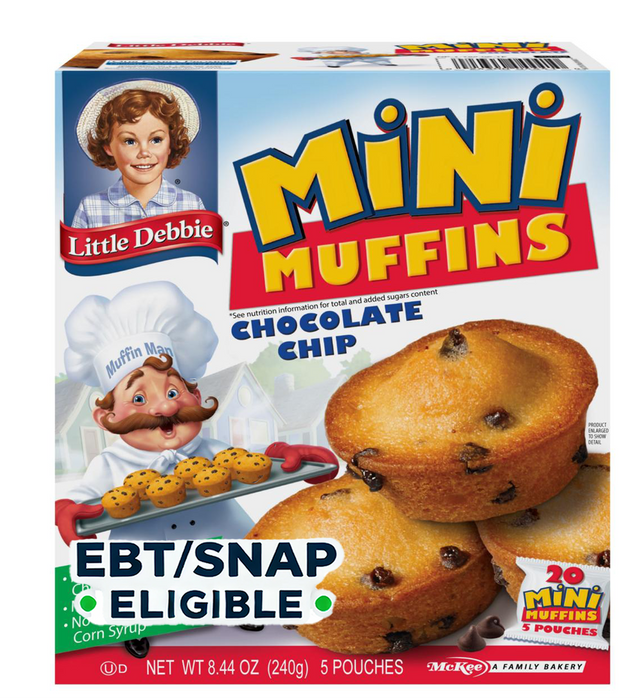 LITTLE DEBBIE - CHOCOLATE CHIP LITLE MUFINS