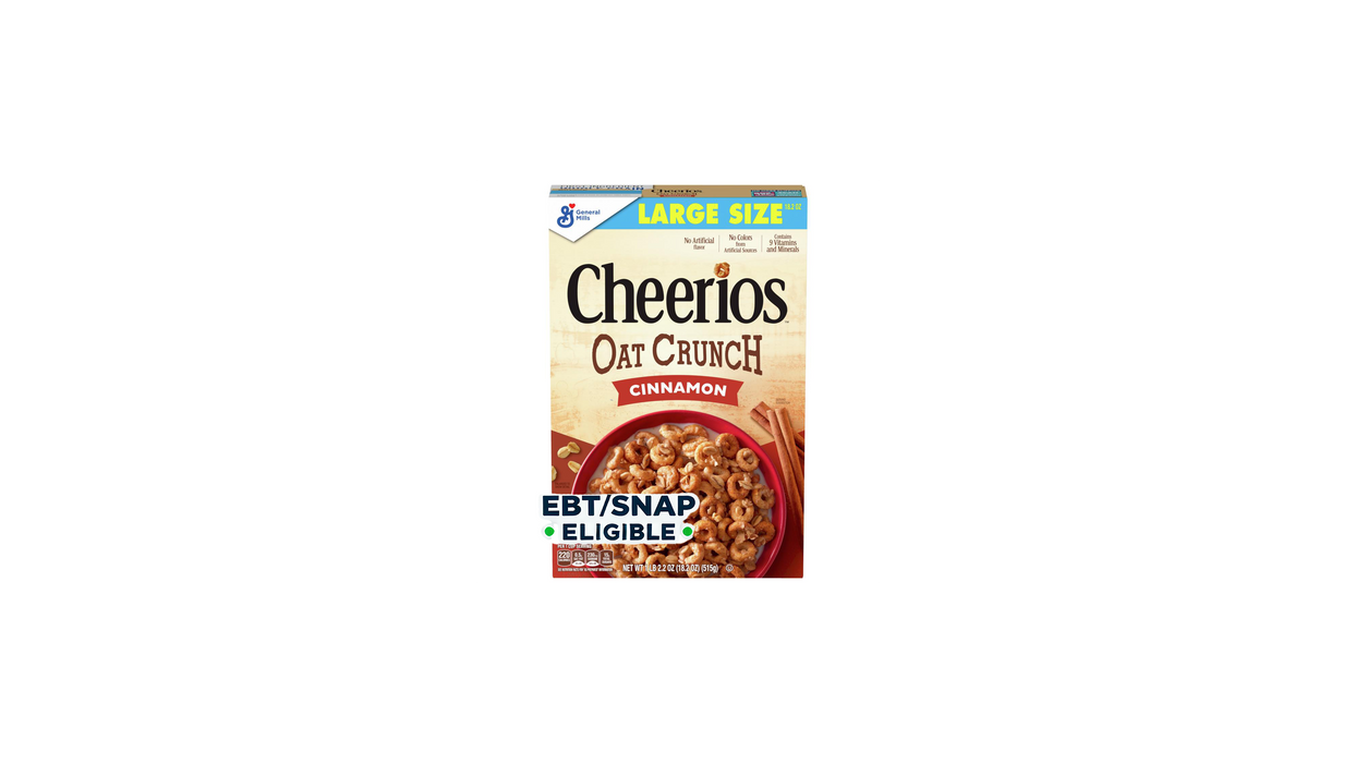 GENERAL MILLS - CINNAMON OAT CRUNCH BREAKFAST CEREAL