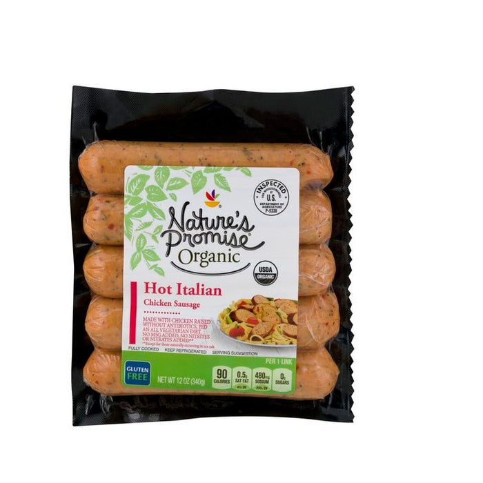 Organic Chicken Italian Sausage (Fully Cooked)  - 5 Count