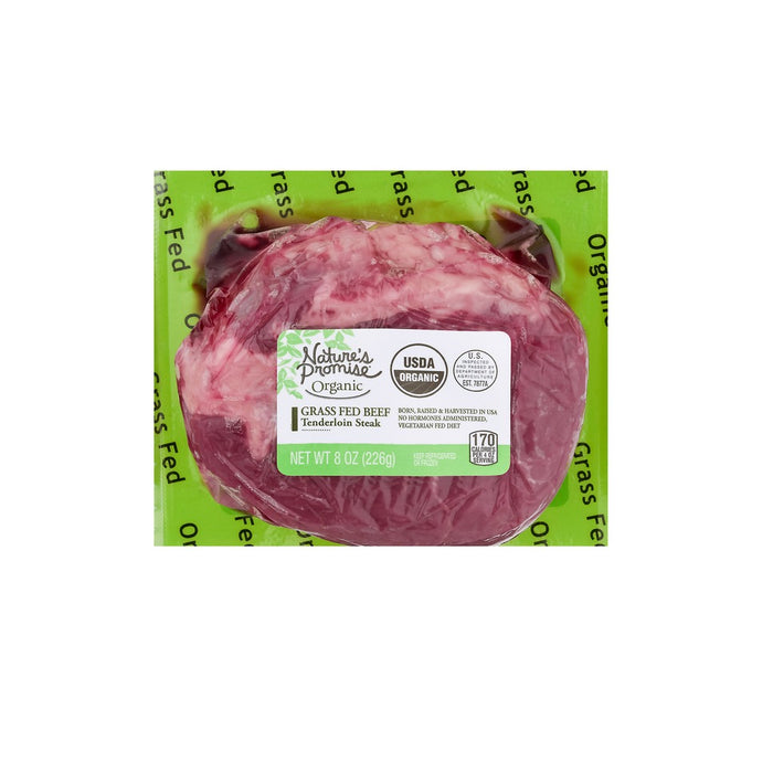 Organic Beef Tenderloin Filet Steak Grass-fed Fresh