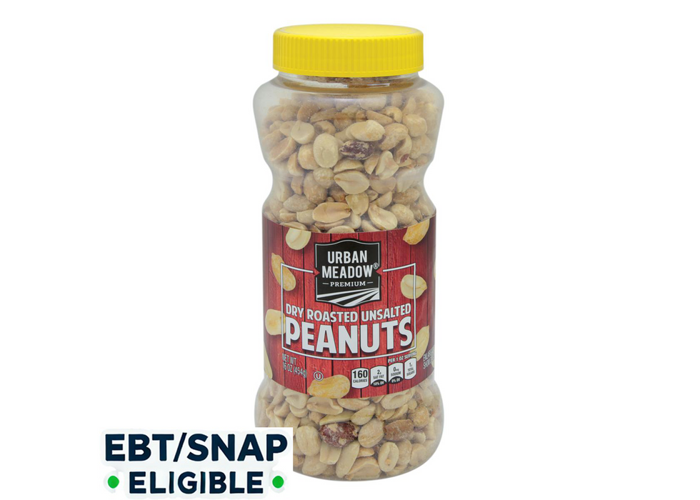 Urban Meadow - UNSALTED DRY ROASTED PEANUTS