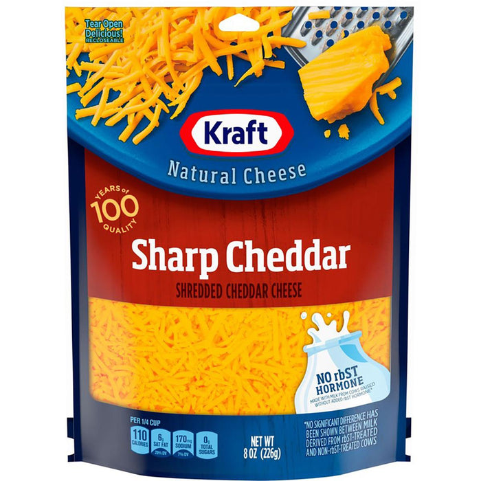 Kraft - SHARP CHEDDAR SHRED CHEESE