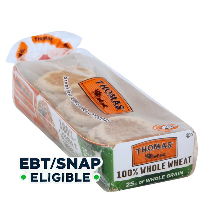 Thomas' - ENG MUFFIN 100 WHOLE WHEAT