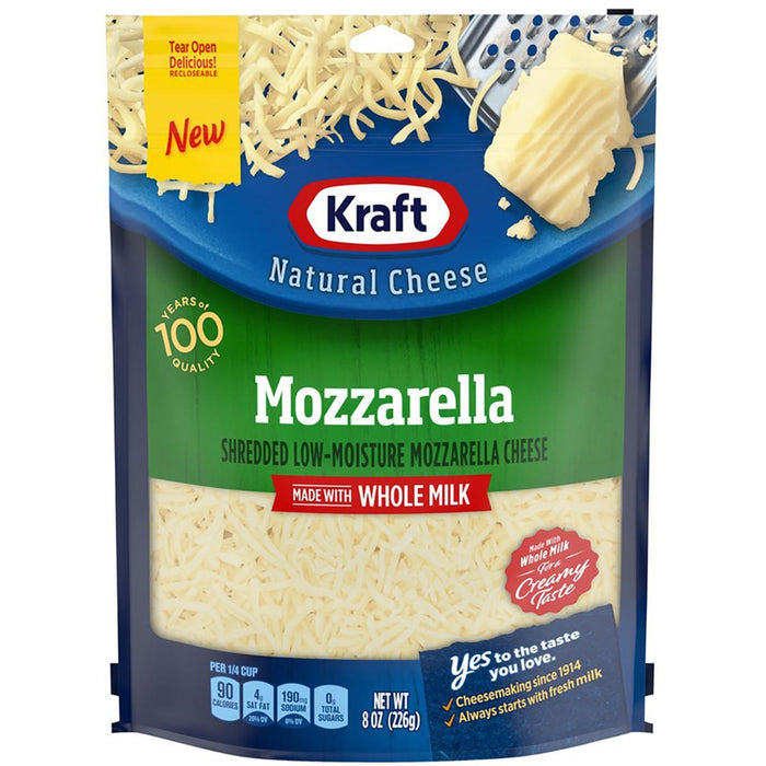 Kraft - WHOLE MILK MOZZARELLA SHREDS